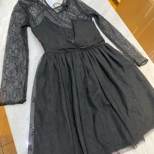 Zara black cocktail dress
